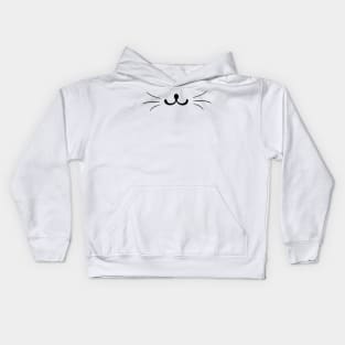 Cat Mouth, Smiley Face Cat Kids Hoodie